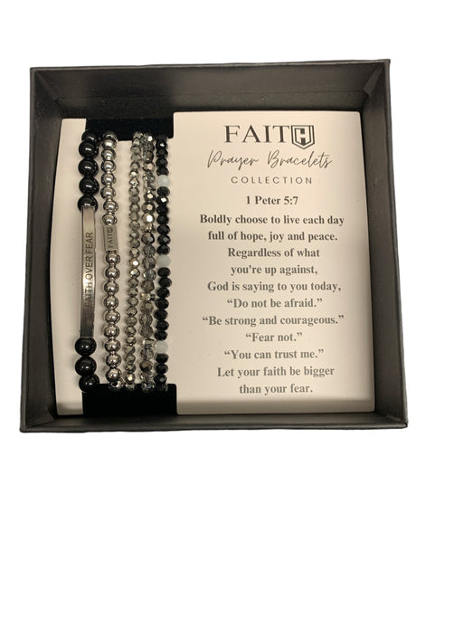 Onyx event bracelet ( Faith Over Fear )