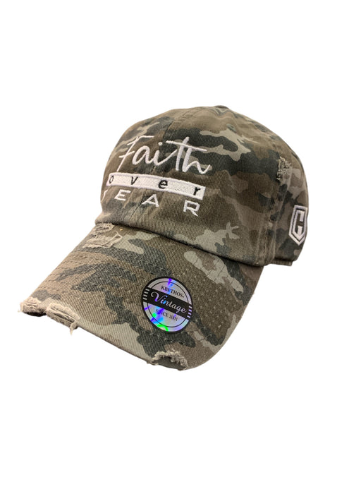 Faith Over Fear Camo Event Hat