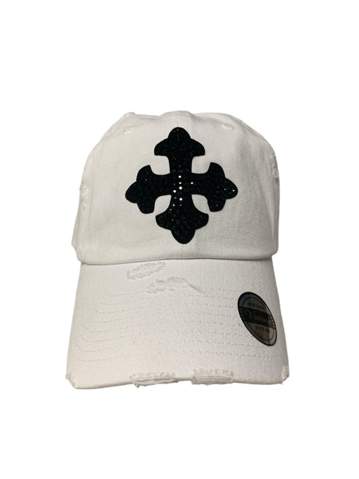 White Cross Event Hat